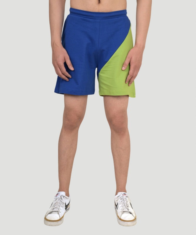 Indusvale Men's Multicolor Colorblock Regular Fit Shorts